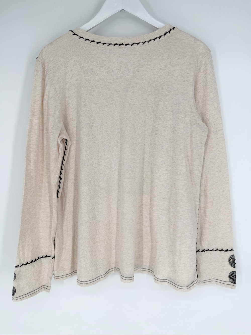 Double D Ranch Long Sleeve Top Beaded - Picture 7 of 10
